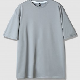 Men's Breathable Moisture-wicking Short Sleeve T-shirt For Spring And Summer
